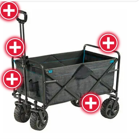 None Toys Mac Sports Xl Folding Wagon Beach Farmers Market Hauler